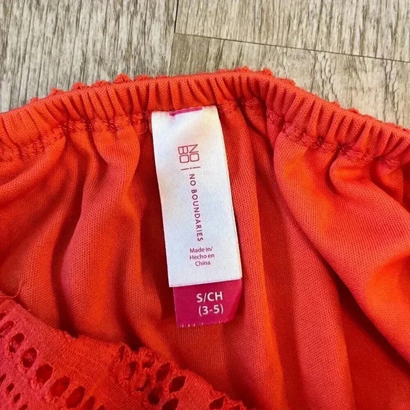 Womens No Boundaries Orange Strapless Mini Dress - S - Picture 5 of 5